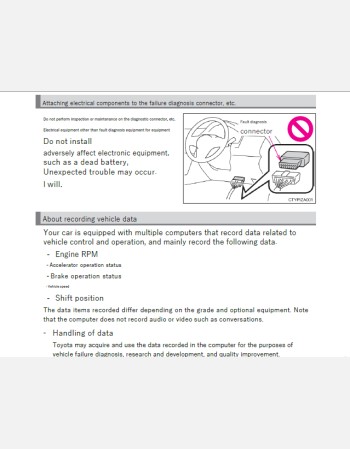 toyota porte 2017-2018 owners manual in english